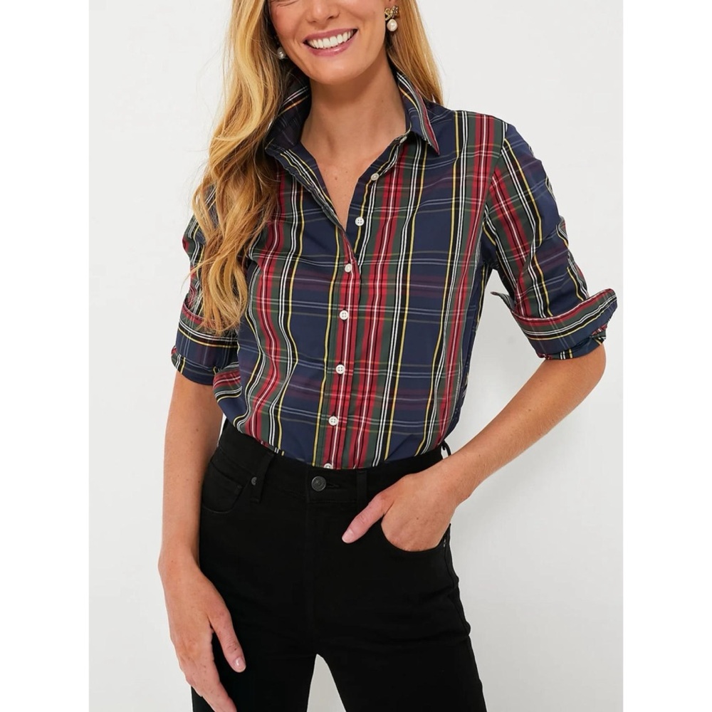 The Shirt by Rochelle Behrens Exclusive Tartan Plaid Icon Shirt Medium